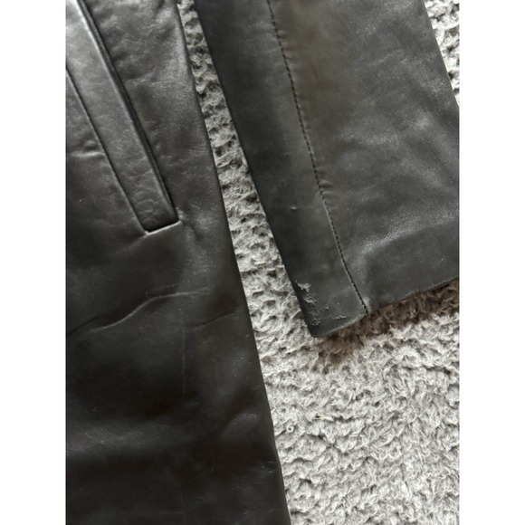 Miss Top Gun All Leather Long Coat Size M - Picture 5 of 15